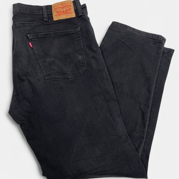 Levi's 514 Men's Straight Leg Black Denim Jeans Mid-Rise Classic Fit 38x32 - Picture 3 of 15